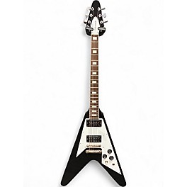 Used 2009 Edwards E-FV-120D FLYING V Black Solid Body Electric Guitar