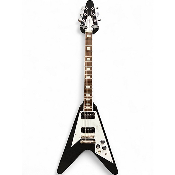 Used 2009 Edwards E-FV-120D FLYING V Black Solid Body Electric Guitar