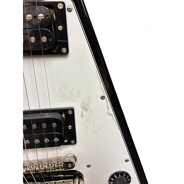 Used 2009 Edwards E-FV-120D FLYING V Black Solid Body Electric Guitar