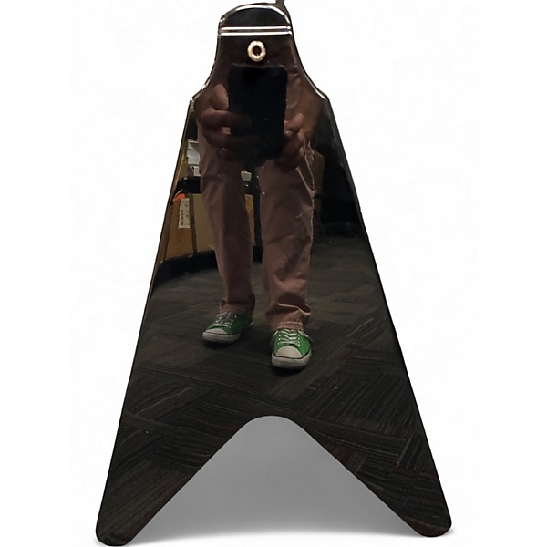 Used 2009 Edwards E-FV-120D FLYING V Black Solid Body Electric Guitar