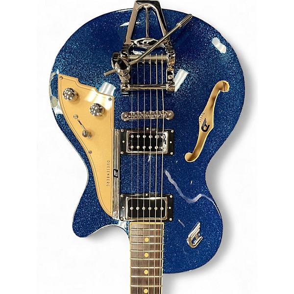 Used Duesenberg Starplayer TV BLUE SPARKLE Hollow Body Electric Guitar