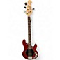 Used Sterling by Music Man sub series stingray Satin Red Electric Bass Guitar thumbnail