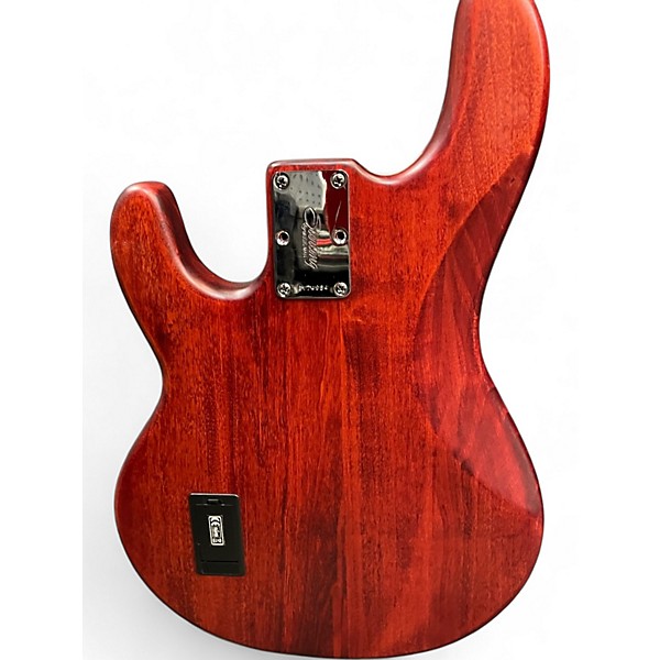 Used Sterling by Music Man sub series stingray Satin Red Electric Bass Guitar