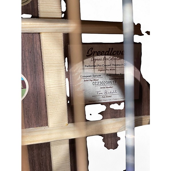 Used Breedlove Performer Pro Concert Thinline ACE European Spruce Acoustic Electric Guitar