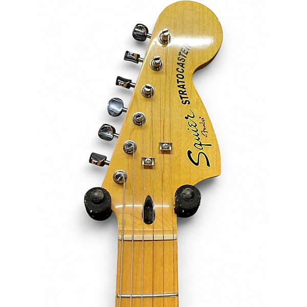 Used Squier Vintage Modified 70s Stratocaster Black Solid Body Electric Guitar