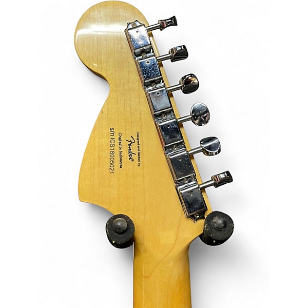 Used Squier Vintage Modified 70s Stratocaster Black Solid Body Electric Guitar