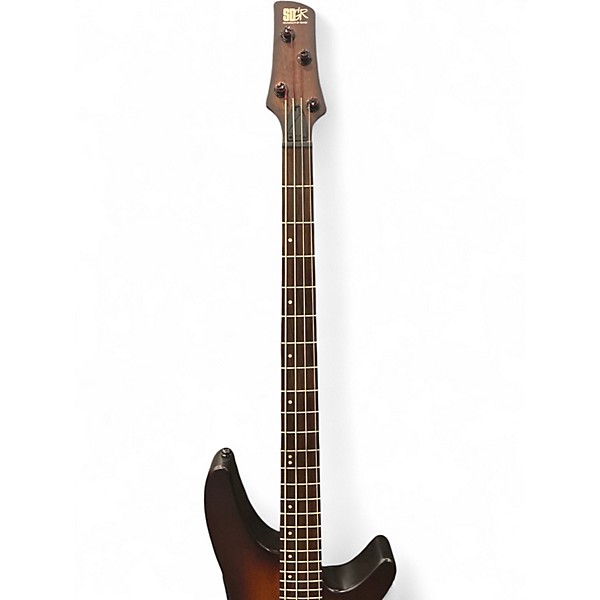 Used 2017 Ibanez SRH500 Dragon Eye Burst Flat Electric Bass Guitar