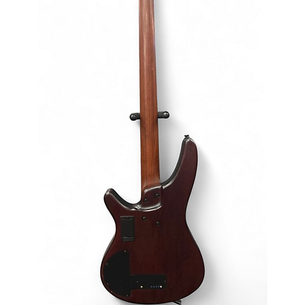 Used 2017 Ibanez SRH500 Dragon Eye Burst Flat Electric Bass Guitar