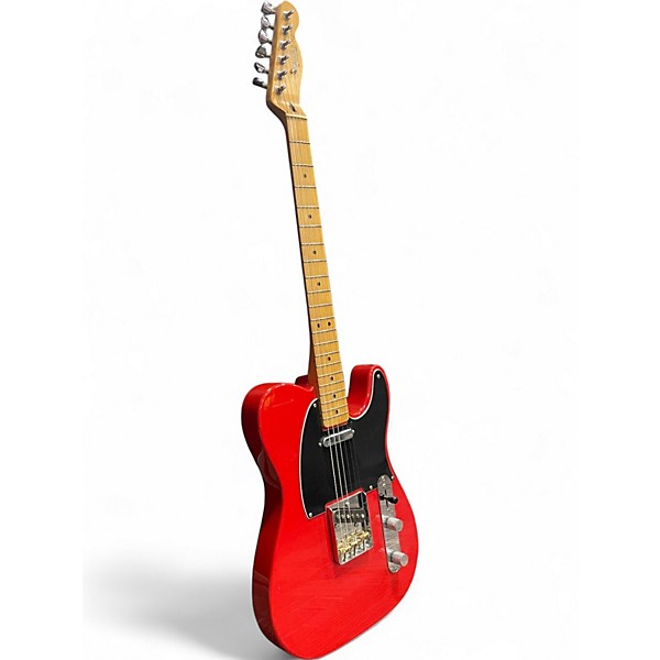 Used Fender Standard Telecaster RED AND BLACK Solid Body Electric Guitar