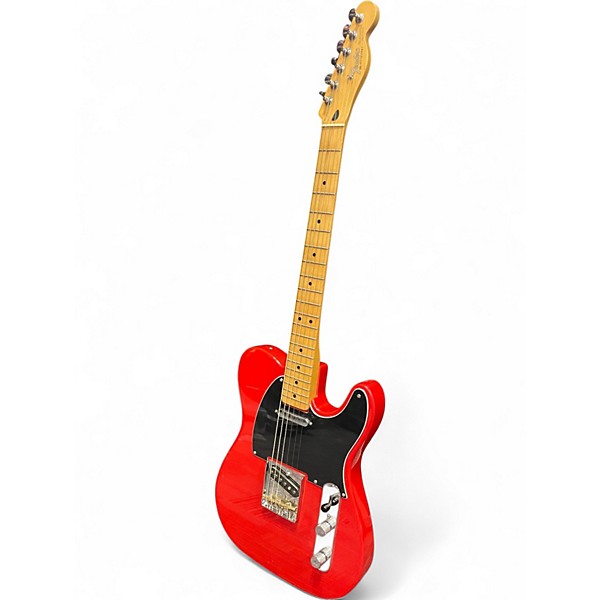 Used Fender Standard Telecaster RED AND BLACK Solid Body Electric Guitar
