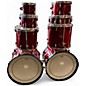 Used TAMA 8 Piece Imperialstar 8-Piece Double Bass Drum Set Candy Apple Mist Drum Kit