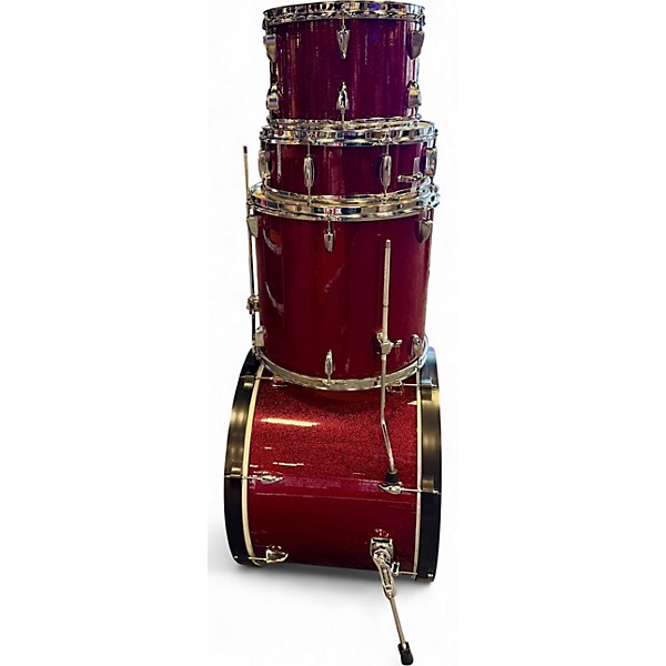 Used TAMA 8 Piece Imperialstar 8-Piece Double Bass Drum Set Candy Apple Mist Drum Kit