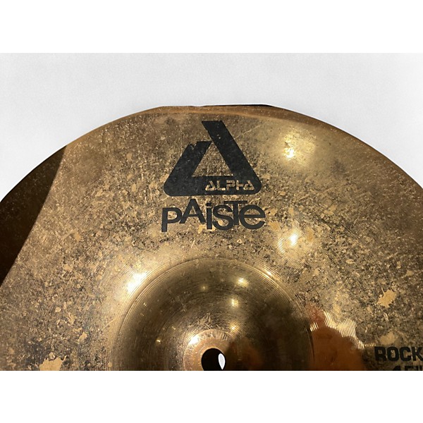 Used Paiste 15in Alpha Rock Hi Hat Pair Brilliant Cymbal