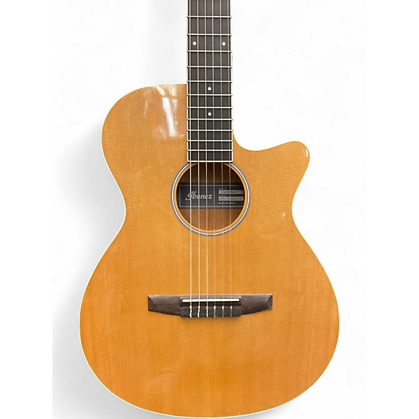 Used Ibanez AEG7TN Natural Classical Acoustic Electric Guitar
