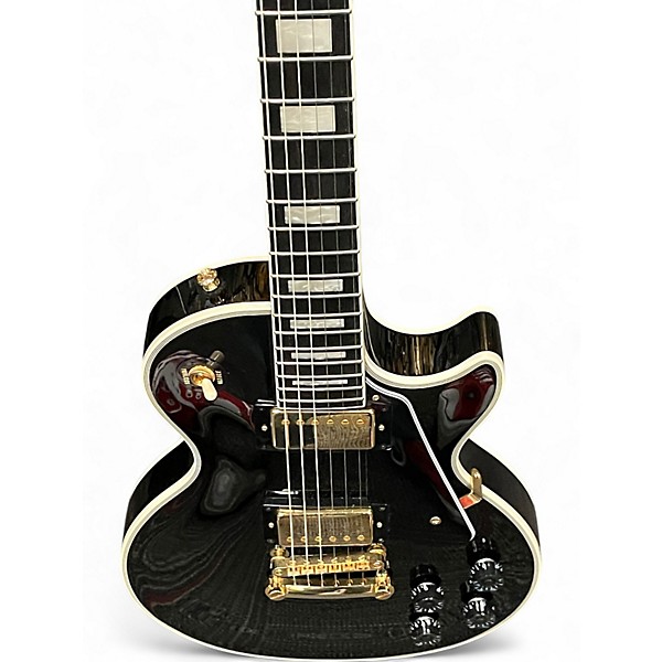 Used Epiphone Les Paul Custom Black Solid Body Electric Guitar