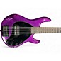 Used Sterling by Music Man Ray35 5 String Purple Sparkle Electric Bass Guitar