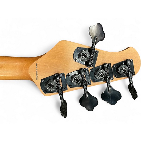 Used Sterling by Music Man Ray35 5 String Purple Sparkle Electric Bass Guitar