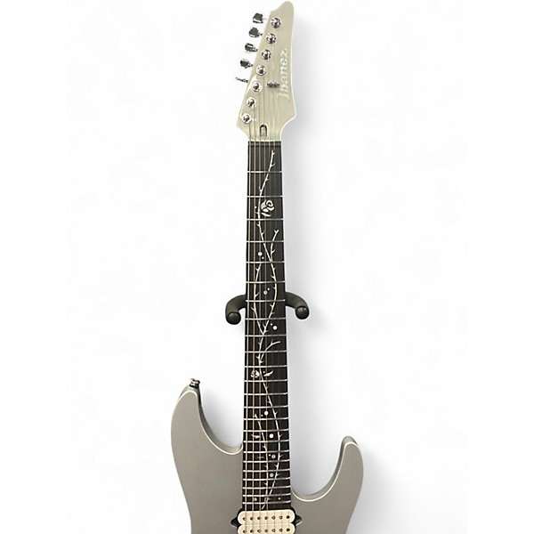 Used Ibanez Tim Henson Signature 7 Classic Silver Solid Body Electric Guitar