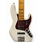 Used Fender American Ultra Jazz Bass V Arctic Pearl Electric Bass Guitar