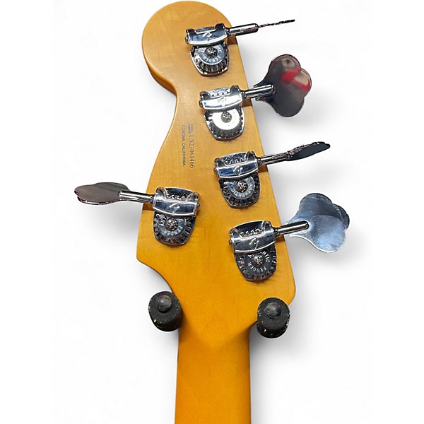 Used Fender American Ultra Jazz Bass V Arctic Pearl Electric Bass Guitar