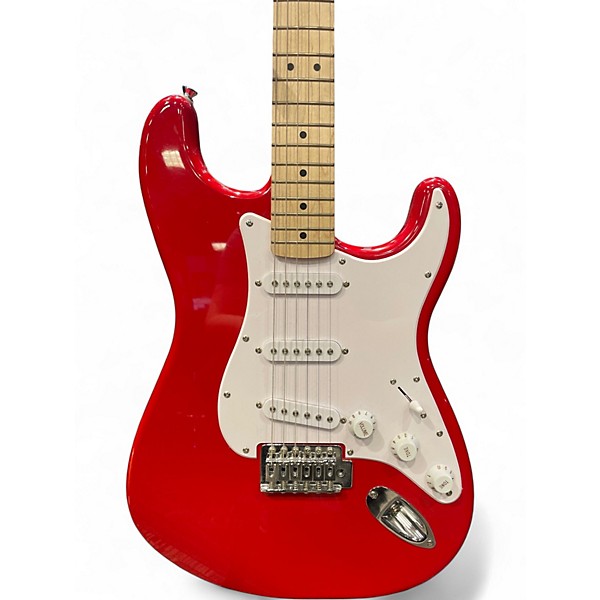 Used Squier Sonic Stratocaster Limited Maple Fretboard Torino Red Solid Body Electric Guitar