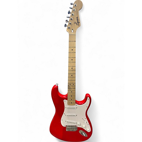 Used Squier Sonic Stratocaster Limited Maple Fretboard Torino Red Solid Body Electric Guitar