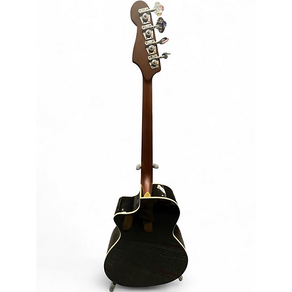 Used Fender Kingman 4-String Black and Gold Acoustic Bass Guitar