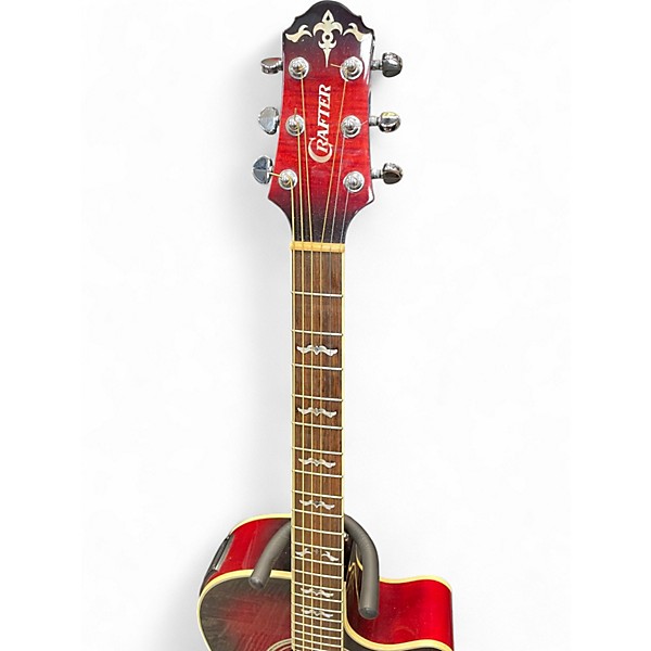 Used Crafter Guitars noble rs Crimson Red Burst Acoustic Electric Guitar