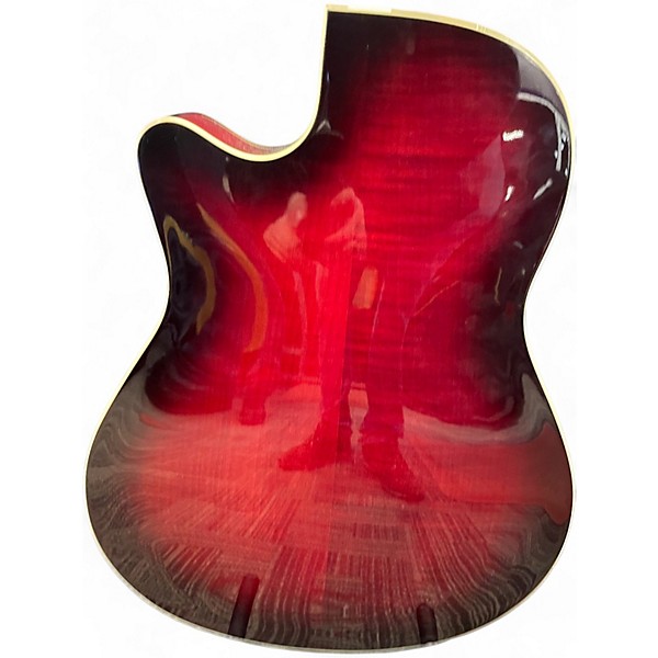 Used Crafter Guitars noble rs Crimson Red Burst Acoustic Electric Guitar