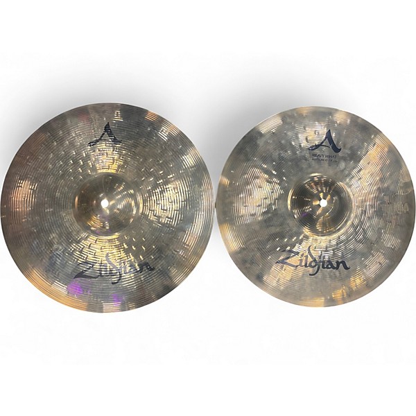 Used Zildjian 15in A Heavy Hi Hat Pair Cymbal