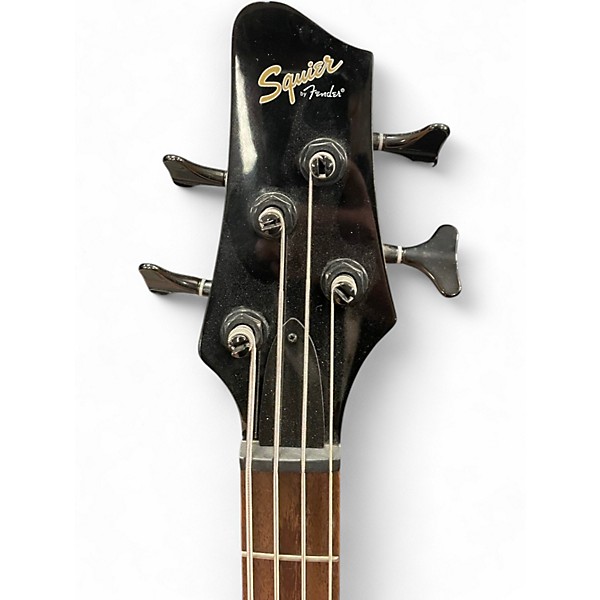 Used Squier MB4 Skull & Crossbones Black Electric Bass Guitar