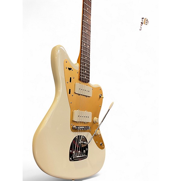 Used Squier jazzmaster J Mascis Vintage White Solid Body Electric Guitar