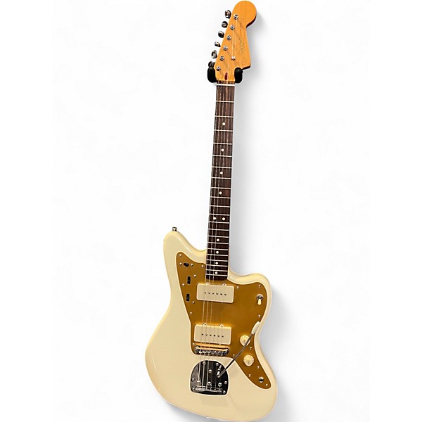 Used Squier jazzmaster J Mascis Vintage White Solid Body Electric Guitar