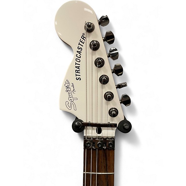 Used Squier Contemporary Stratocaster HH white Solid Body Electric Guitar