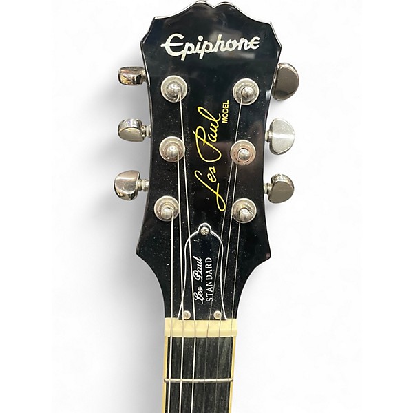Used Epiphone Les Paul Standard Black Solid Body Electric Guitar