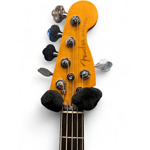 Used 2024 Fender American Ultra Jazz Bass V 3 Color Sunburst Electric Bass Guitar