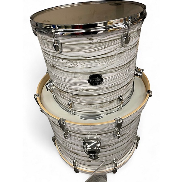 Used Mapex 5 Piece Venus White Marblewood Drum Kit