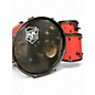Used SJC Drums 3 Piece Pathfinder Firecracker Red Drum Kit thumbnail