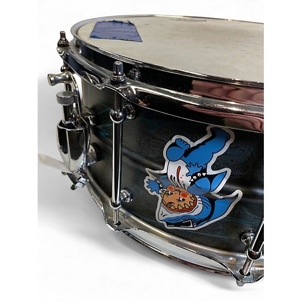 Used Pork Pie 6.5X14 brass patina blue patina Drum