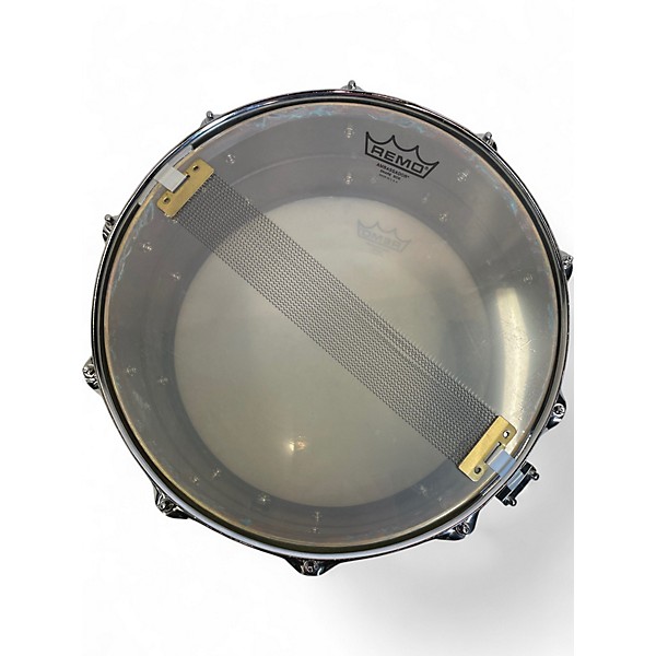 Used Pork Pie 6.5X14 brass patina blue patina Drum