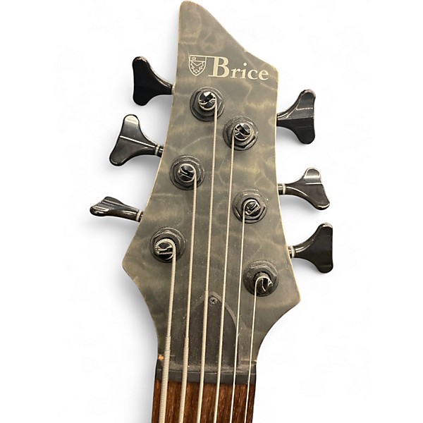 Used Brice 6 2 Color Sunburst Electric Bass Guitar