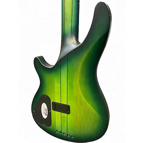 Used 2020s Schecter Guitar Research Omen Extreme 5 String 3 Color Sunburst Electric Bass Guitar