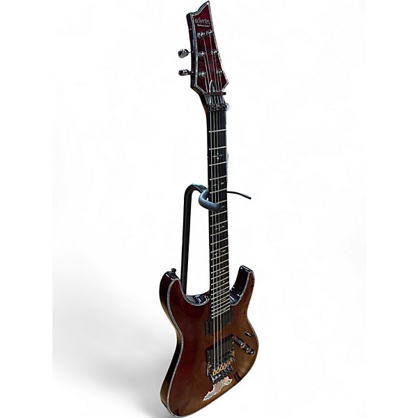 Used Schecter Guitar Research Hellraiser C-1 FR Black Cherry Solid Body Electric Guitar