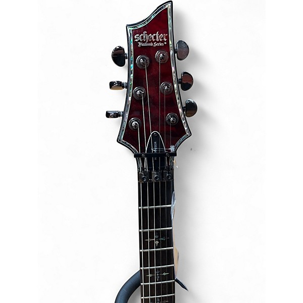 Used Schecter Guitar Research Hellraiser C-1 FR Black Cherry Solid Body Electric Guitar