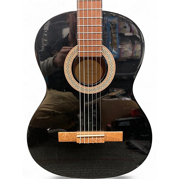 Used Lucero LC100 Black Classical Acoustic Guitar