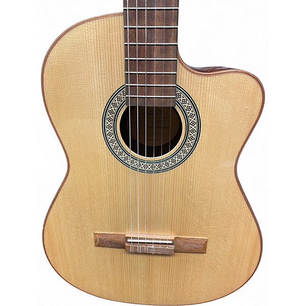 Used Lucero LC150SCE Antique Natural Classical Acoustic Guitar