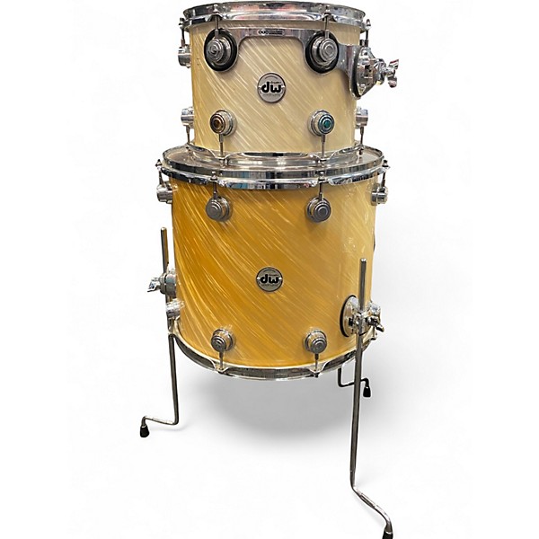 Used DW 3 Piece Collector's Series White Twist Drum Kit
