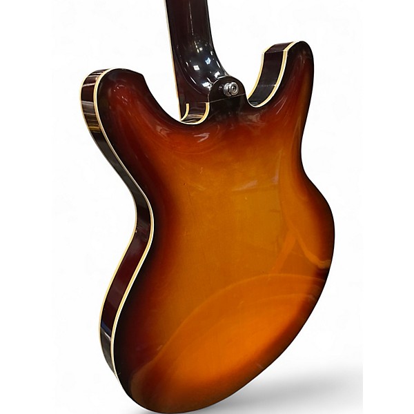Vintage 1960s Yamaha SA30 3 Tone Sunburst Hollow Body Electric Guitar