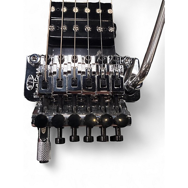 Used 2023 EVH Striped Series Black and White Solid Body Electric Guitar