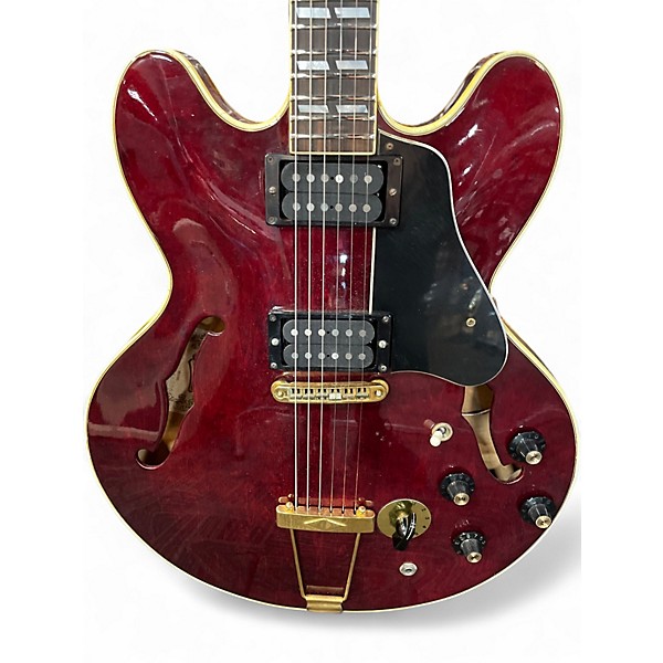 Vintage 1977 Aria ES800 Wine Red Hollow Body Electric Guitar